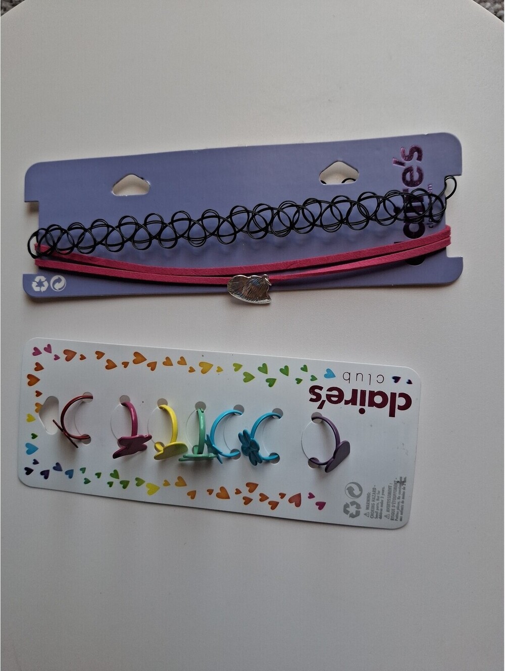 Claire's Kids Necklace + Rings Bundle NWT
